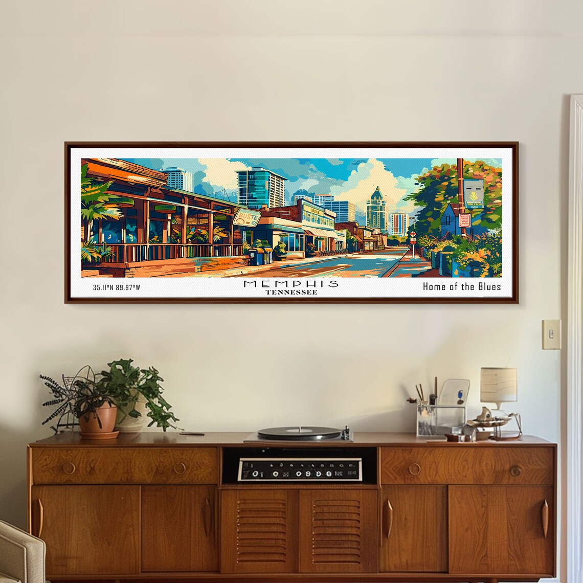 Memphis Tennessee Retro Travel Poster, Mid-Century - Image 5