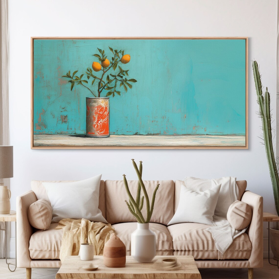Orange Tree In Soda Can, Panoramic Wall Art Print - Image 3