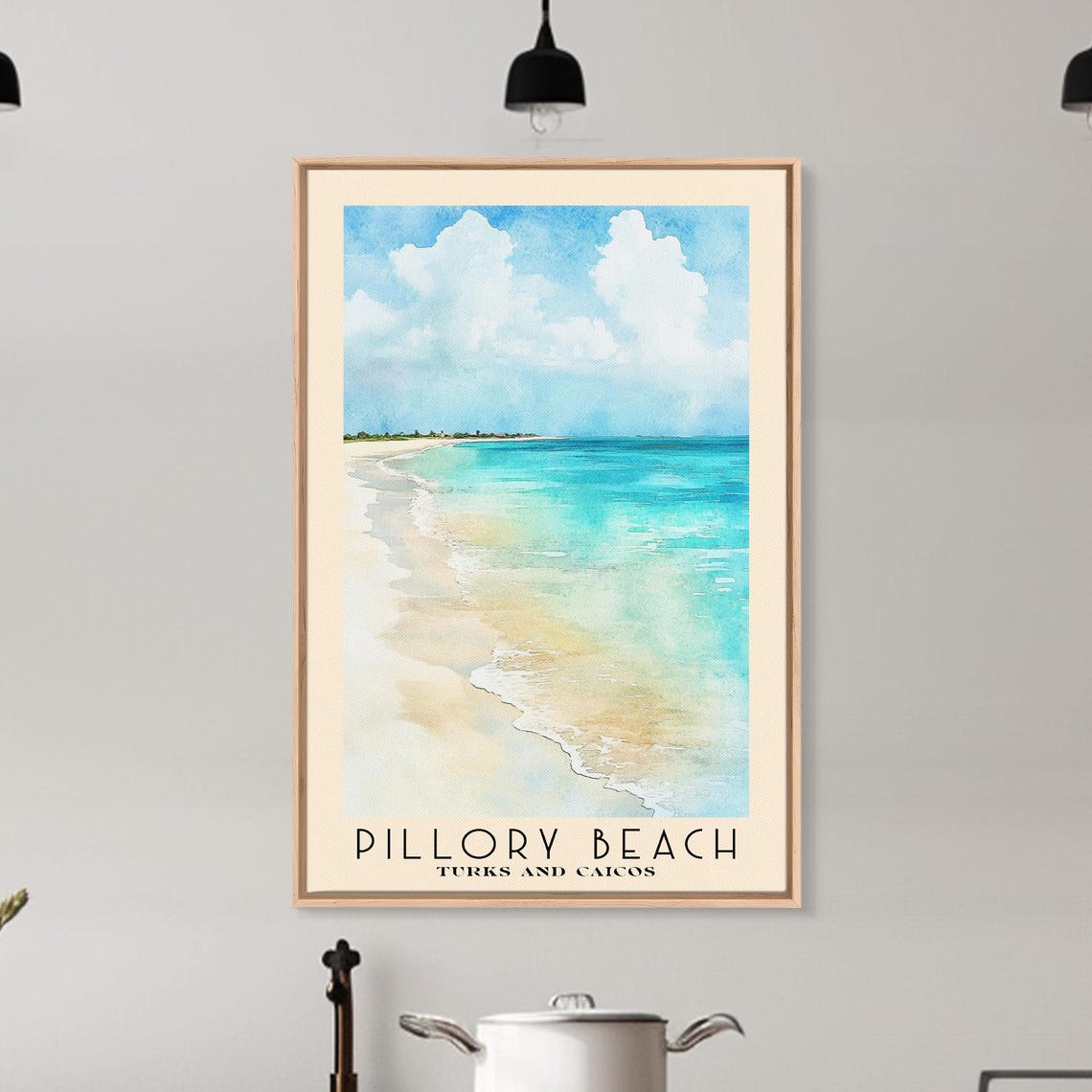 Pillory Beach Turks And Caicos White Sand Turquoise Water Poster - Image 6