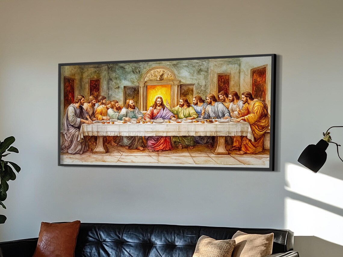 The Last Supper Reimagined, Christian Art Print - Image 4