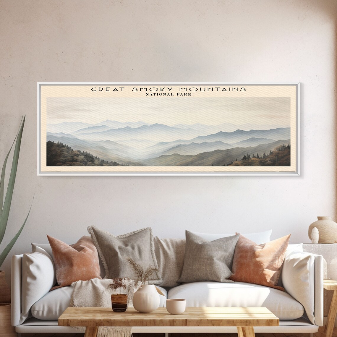 Great Smoky Mountains National Park Panoramic Travel Poster - Image 3
