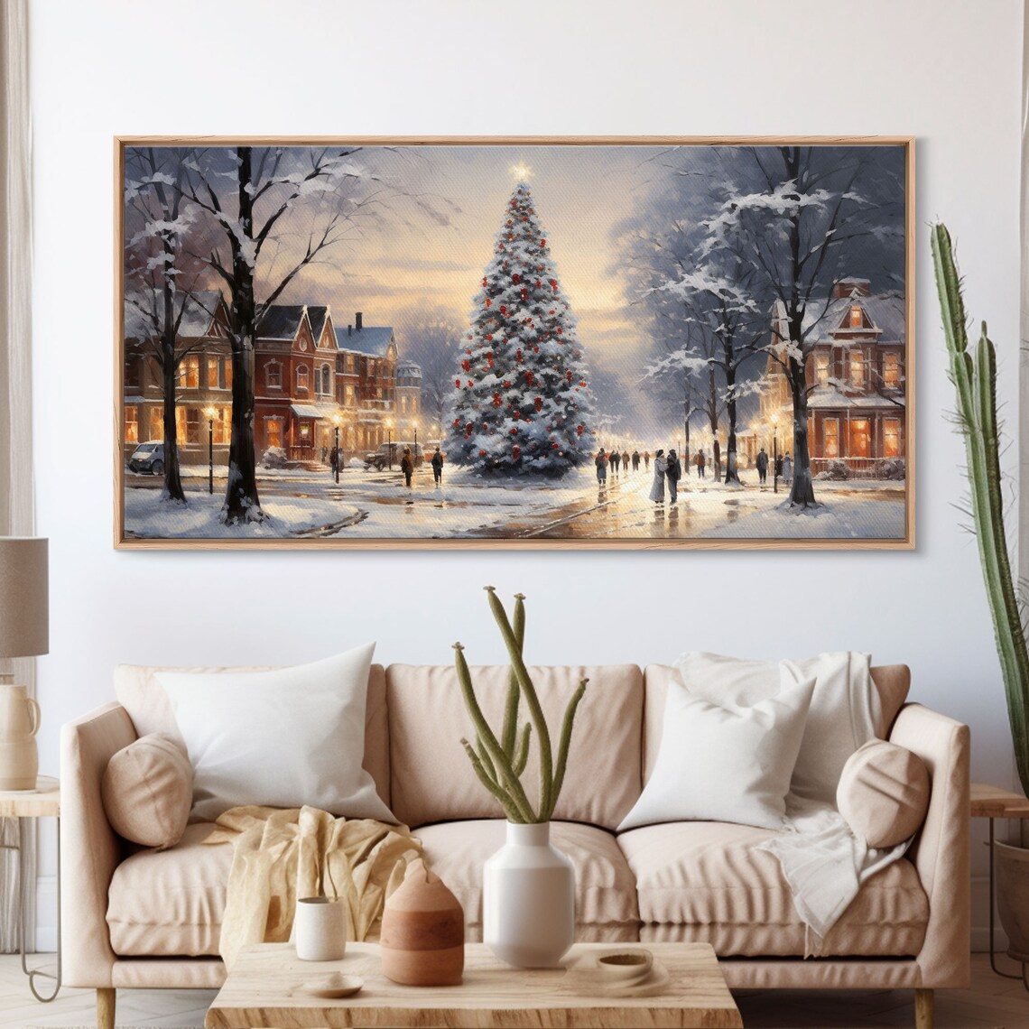 Christmas Winter Wonderland Art Print, Living Room Decor - Image 3