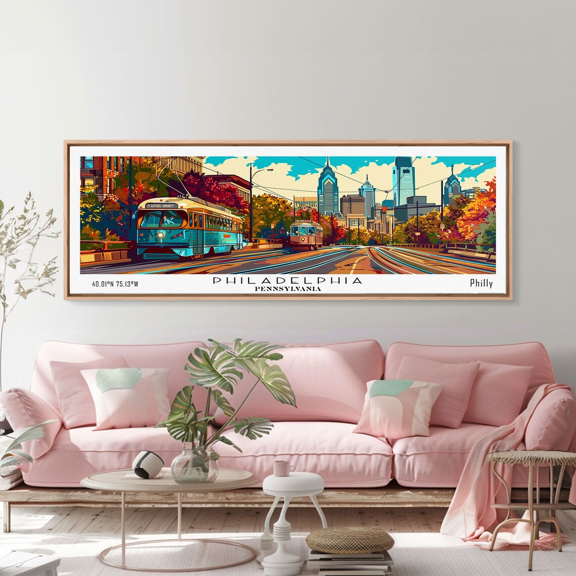 Philadelphia Pennsylvania Retro Style Travel Poster - Image 6