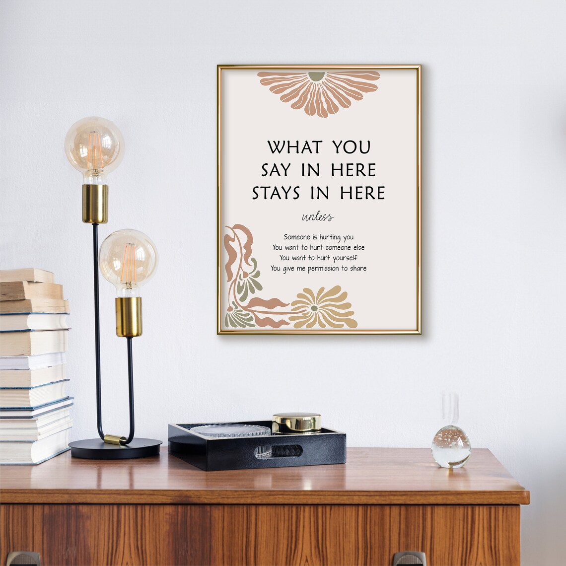 Confidentiality Poster Psychology Office Art Print - Image 3