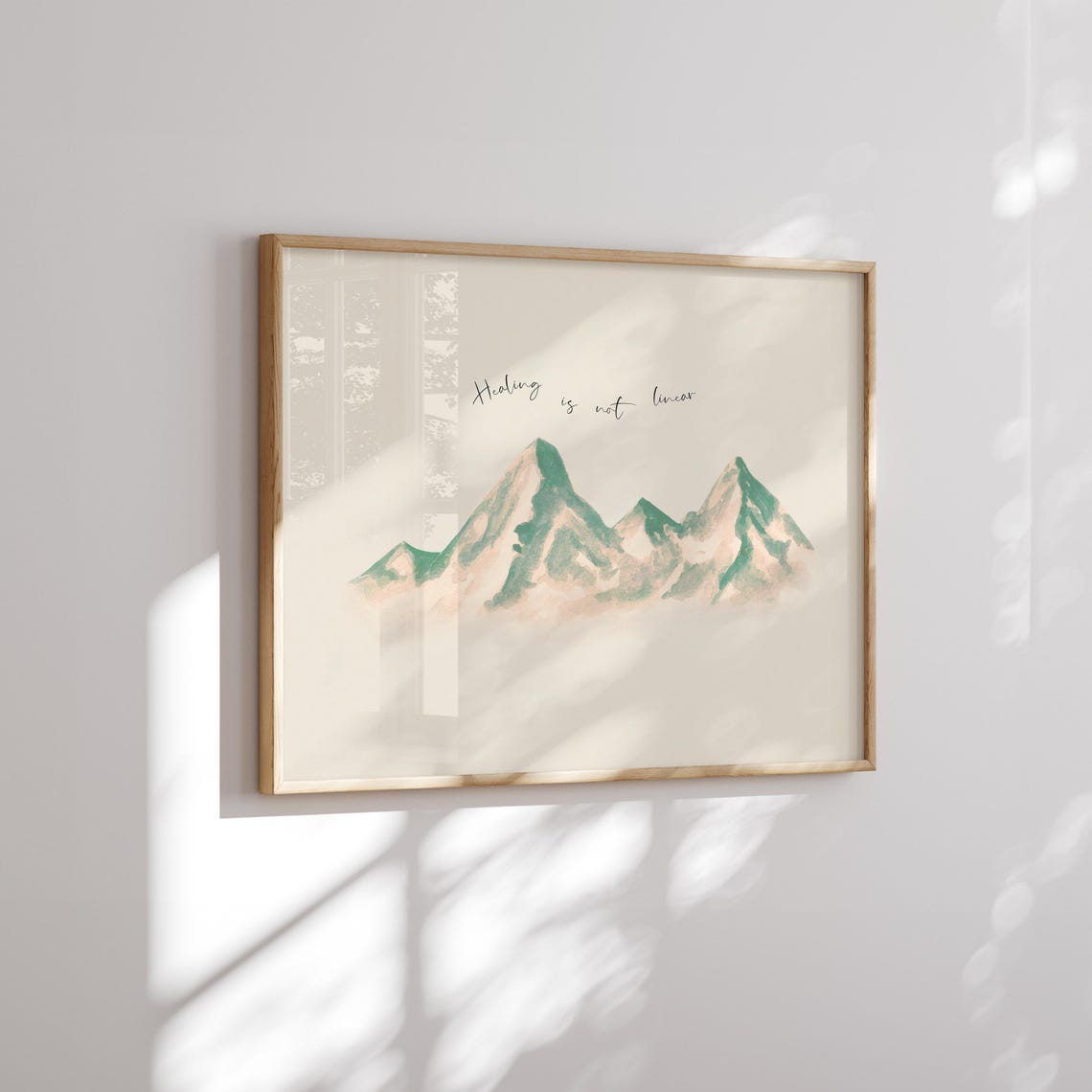 Healing Is Not Linear Vintage Art Print - Image 2