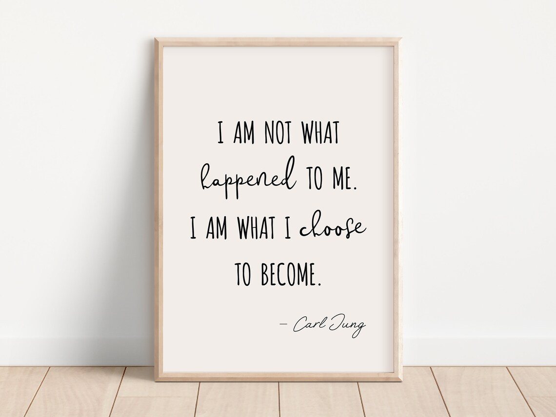 Carl Jung Quote Psychology Wall Art Print - Image 2