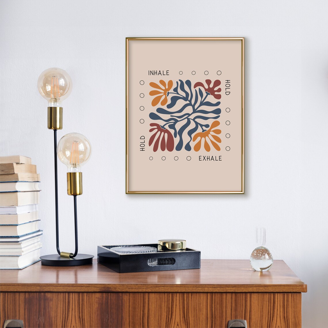 Breathing Poster, Mindfulness Therapy Office Art Print - Image 3