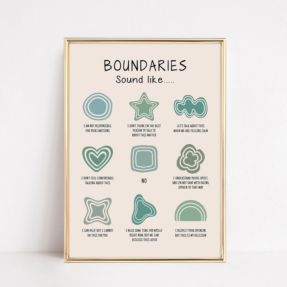 Mental Health Posters for Therapy Office Decor