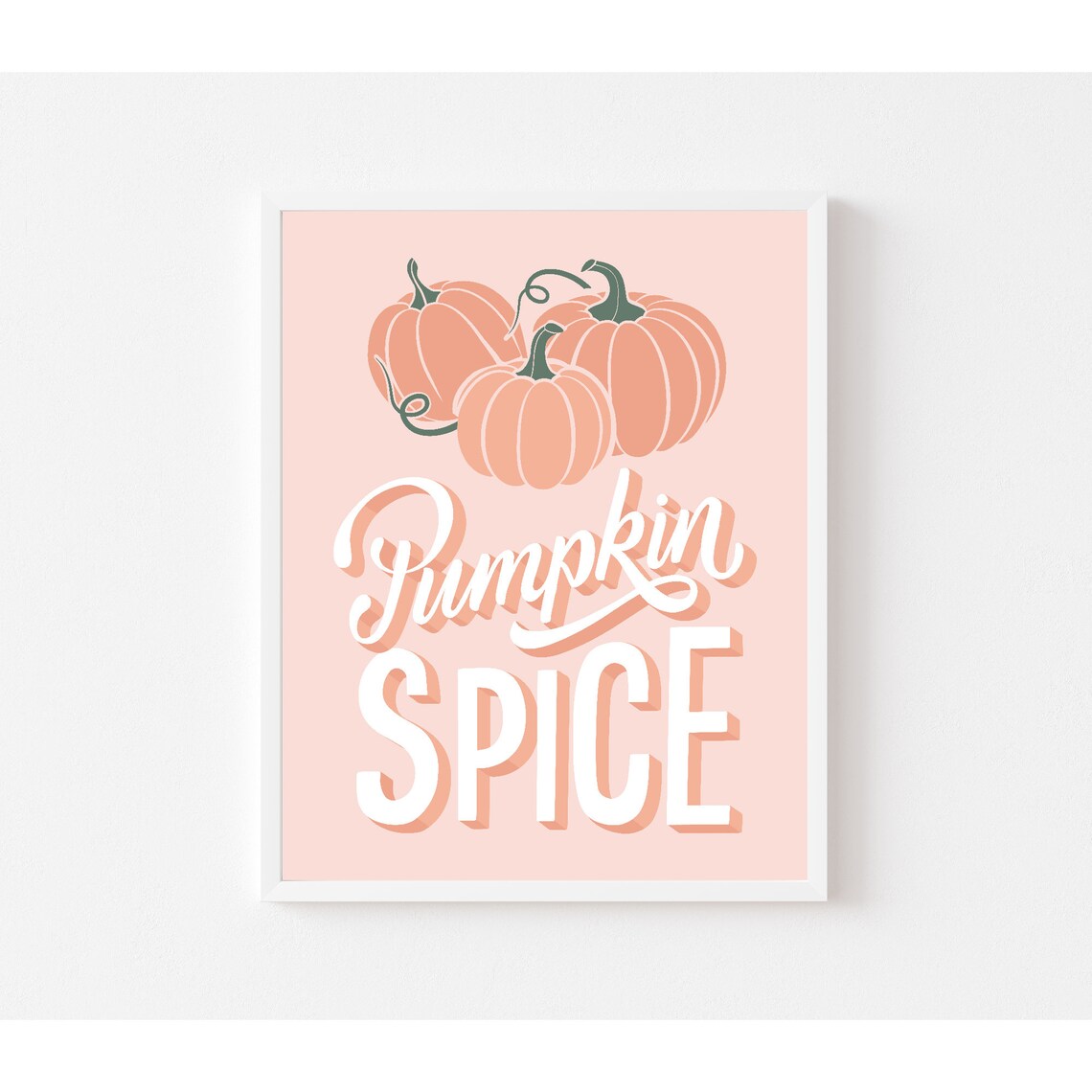 Pumpkin Spice Art Print, Boho Fall Decor - Image 2