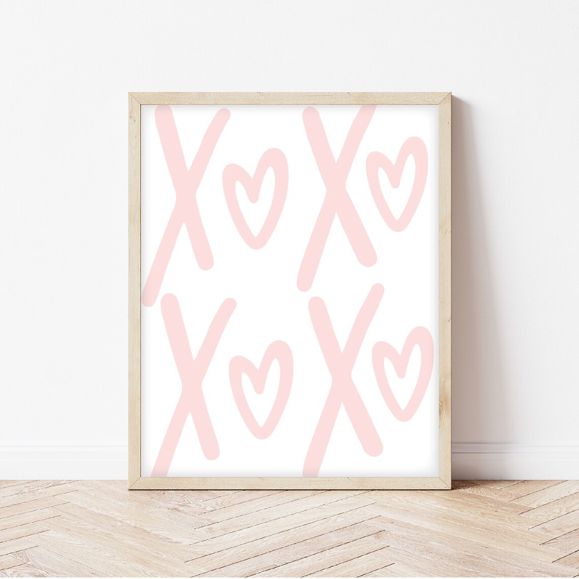 Valentine X And O Nursery Wall Art Poster
