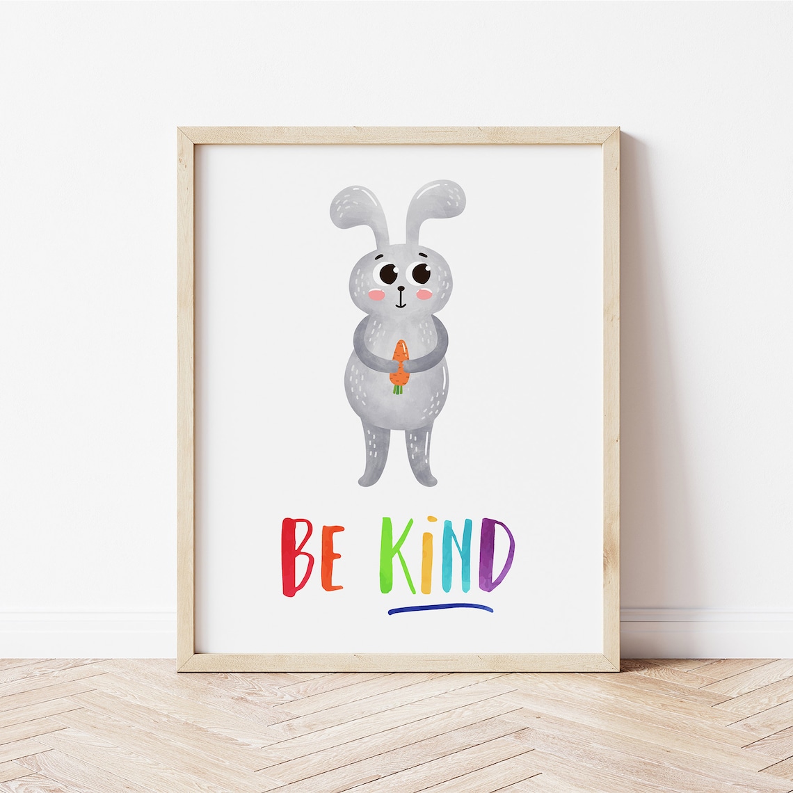 Be Kind Print, Playroom Growth Mindset Art Print - Image 3
