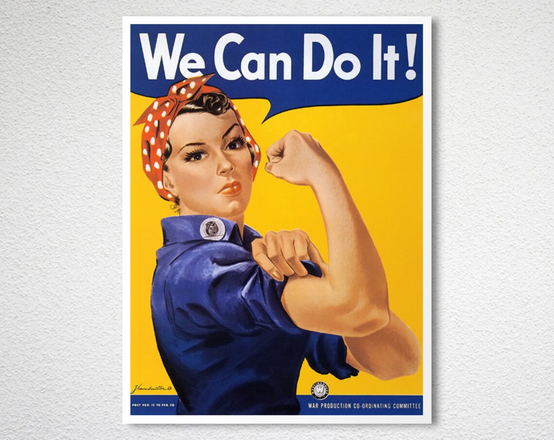 We Can Do It Vintage Motivational Poster Print - Image 2