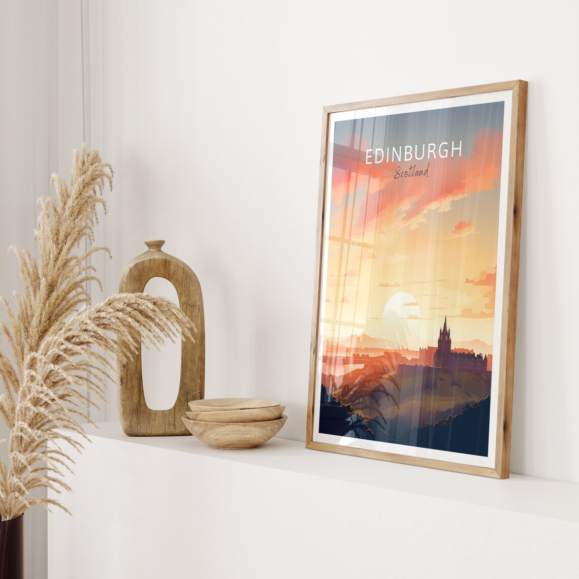 Edinburgh Travel Poster, Scotland Memory Art Print - Image 2