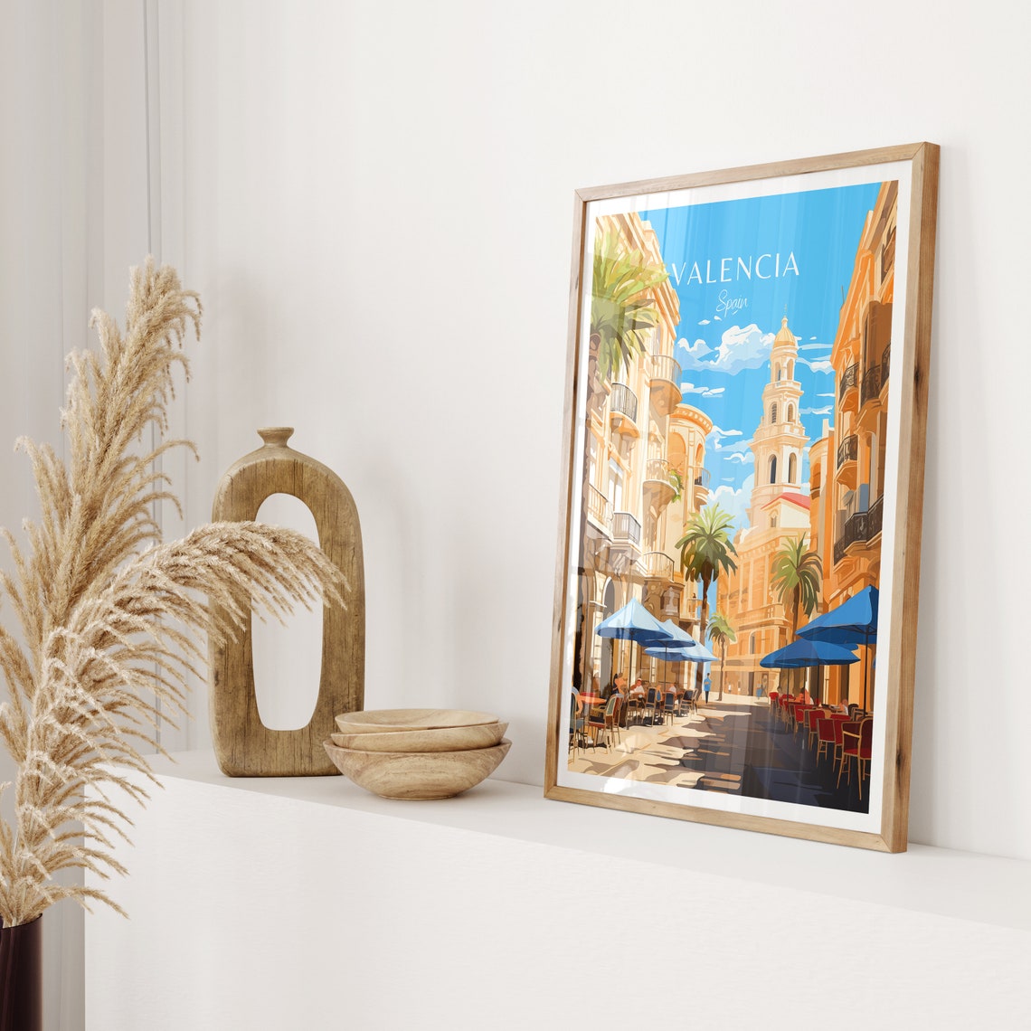 Valencia Travel Poster, Spain Art Print - Image 2