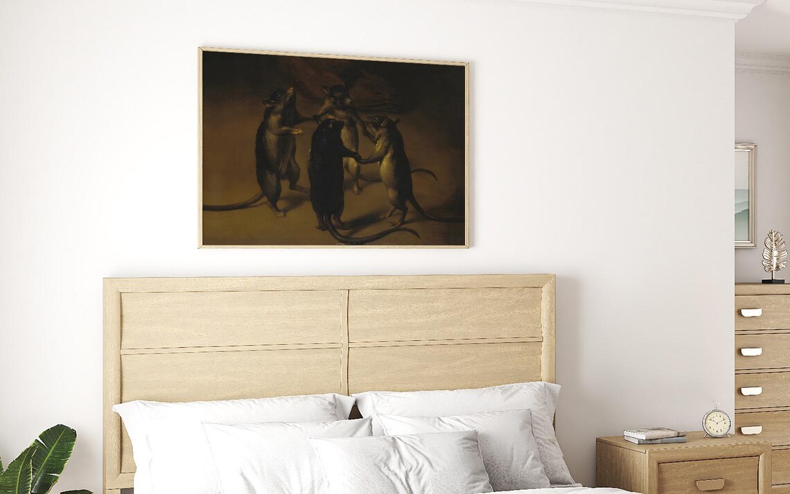 The Dance Of The Rats, Renaissance Animal Art Print - Image 2
