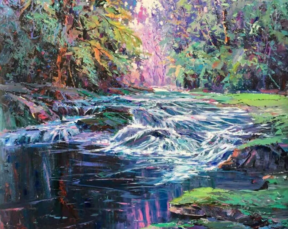 Impression Oil Painting Scenery, Nature Landscape