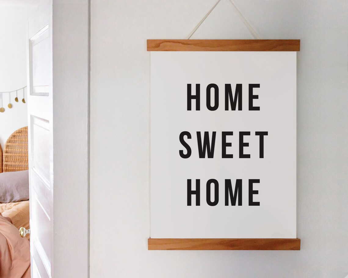 Home Sweet Home Bold Minimalist Modern Typography Quote Poster - Image 2