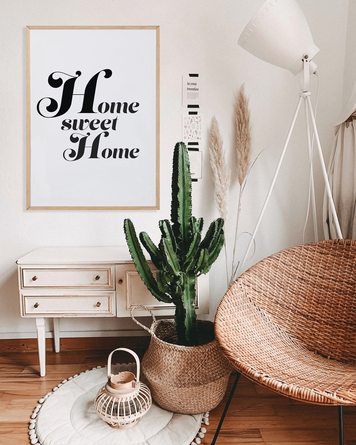 Home Sweet Home Print Guest Room Apartment Wall Decor Family Modern Living Room Decor Gallery Wall Art Print Guest Room Art - Image 2