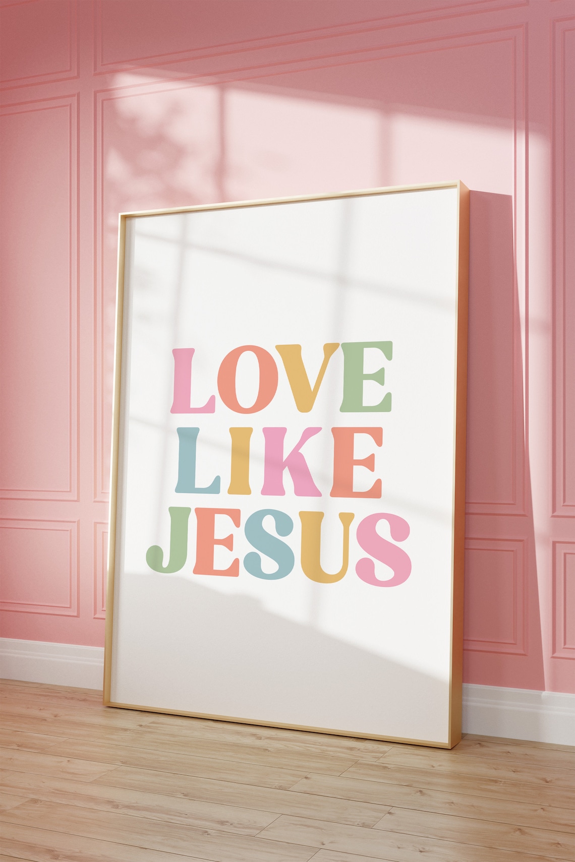 Love Like Jesus Christian Nursery Decor Art Print