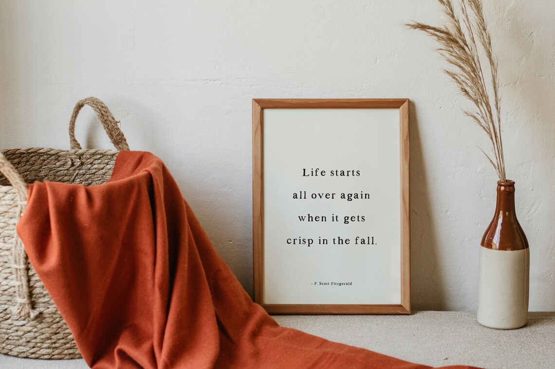 Boho Fall Quotes Art Print, Autumn Wall Decor - Image 2