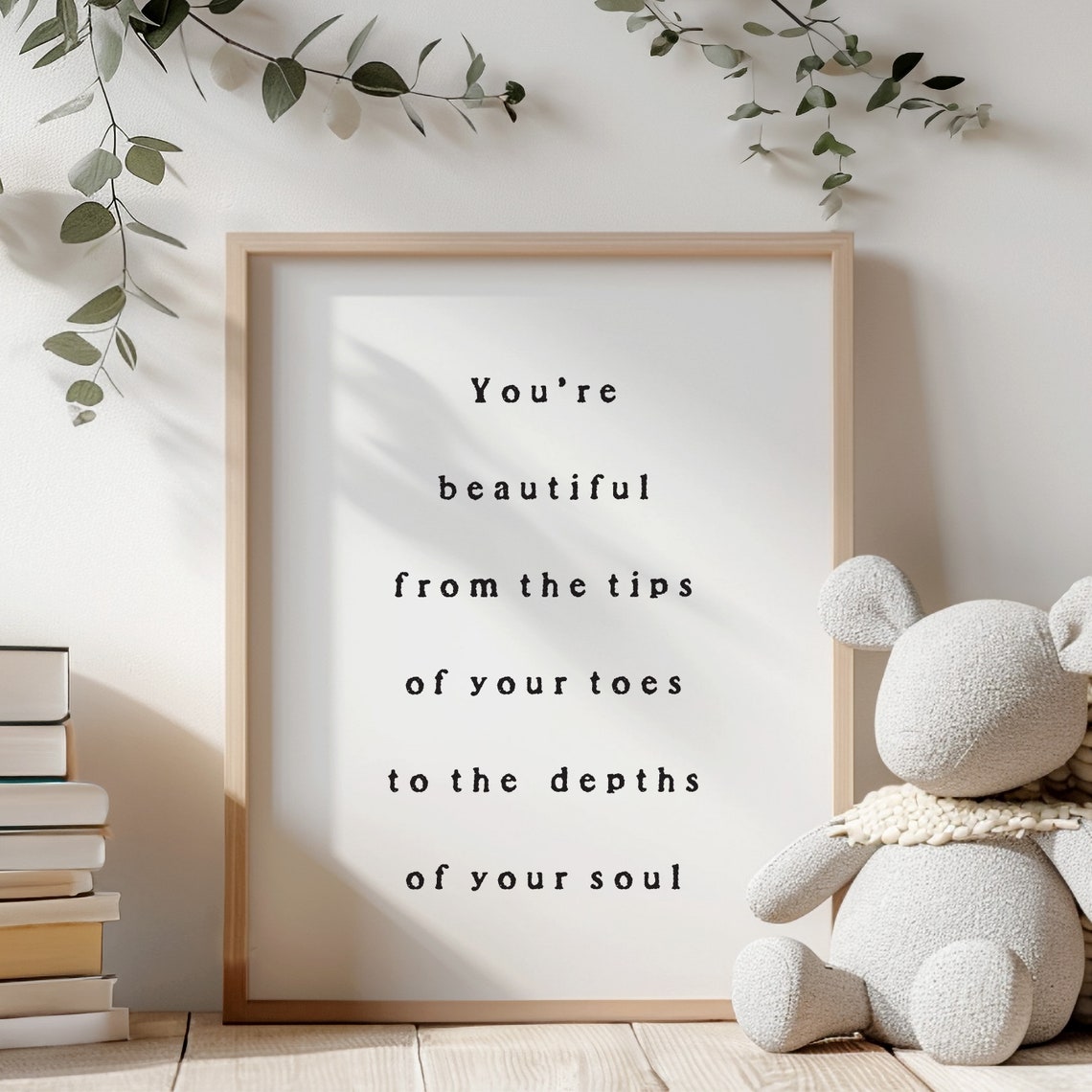Girls Nursery Wall Art Boho Nursery Print Girls Room Quote Minimalist Girls Room Art From The Tips Of Your Toes Baby Girl Wall Art - Image 2