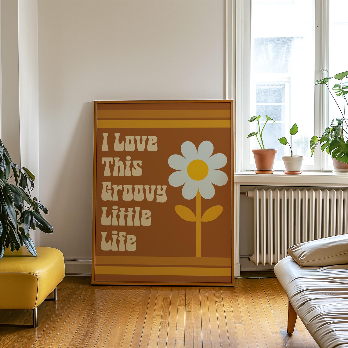 I Love This Groovy Little Life, 70s Retro Print