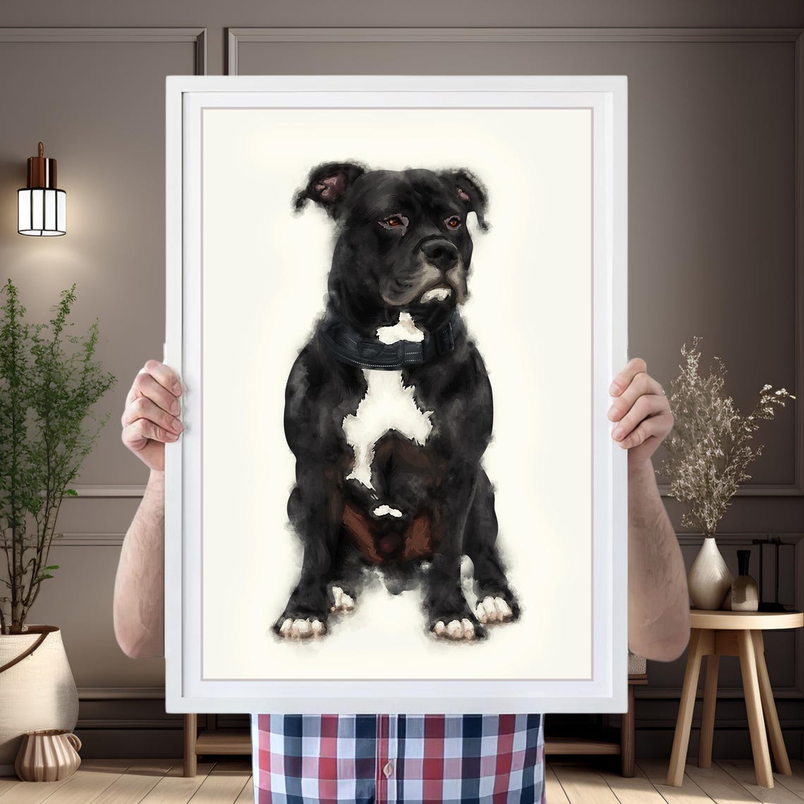 Original Dog Portrait Original Pet Painting Hand Painted Dog Hand Drawn Dog Watercolor Dog Portrait Custom Dog Drawing Dog Painting