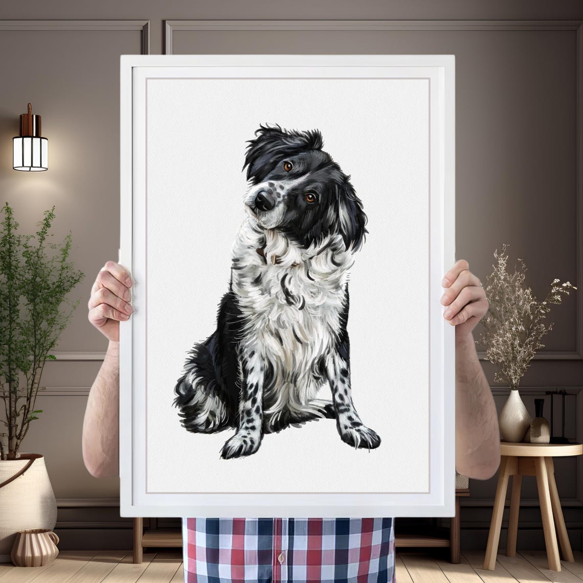 Dog Watercolor Portrait Hand Painted Dog Portrait Hand Drawn Dog Painting Pet Owner Gift Pencil Portrait Dog Dog Portrait