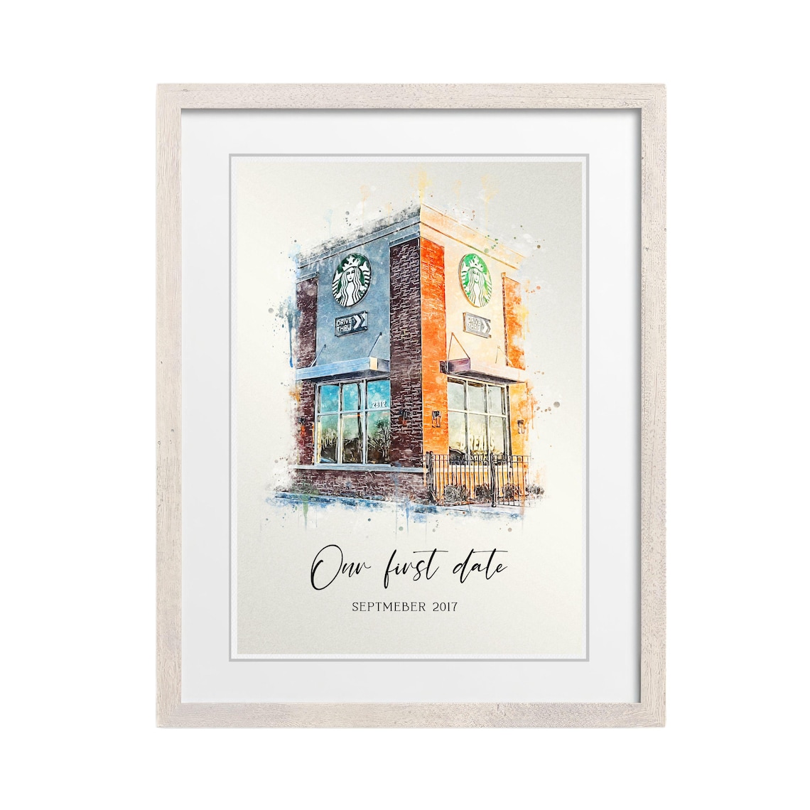 Custom Watercolor Frosty's Coffee Shop Where It All Began Poster - Image 3