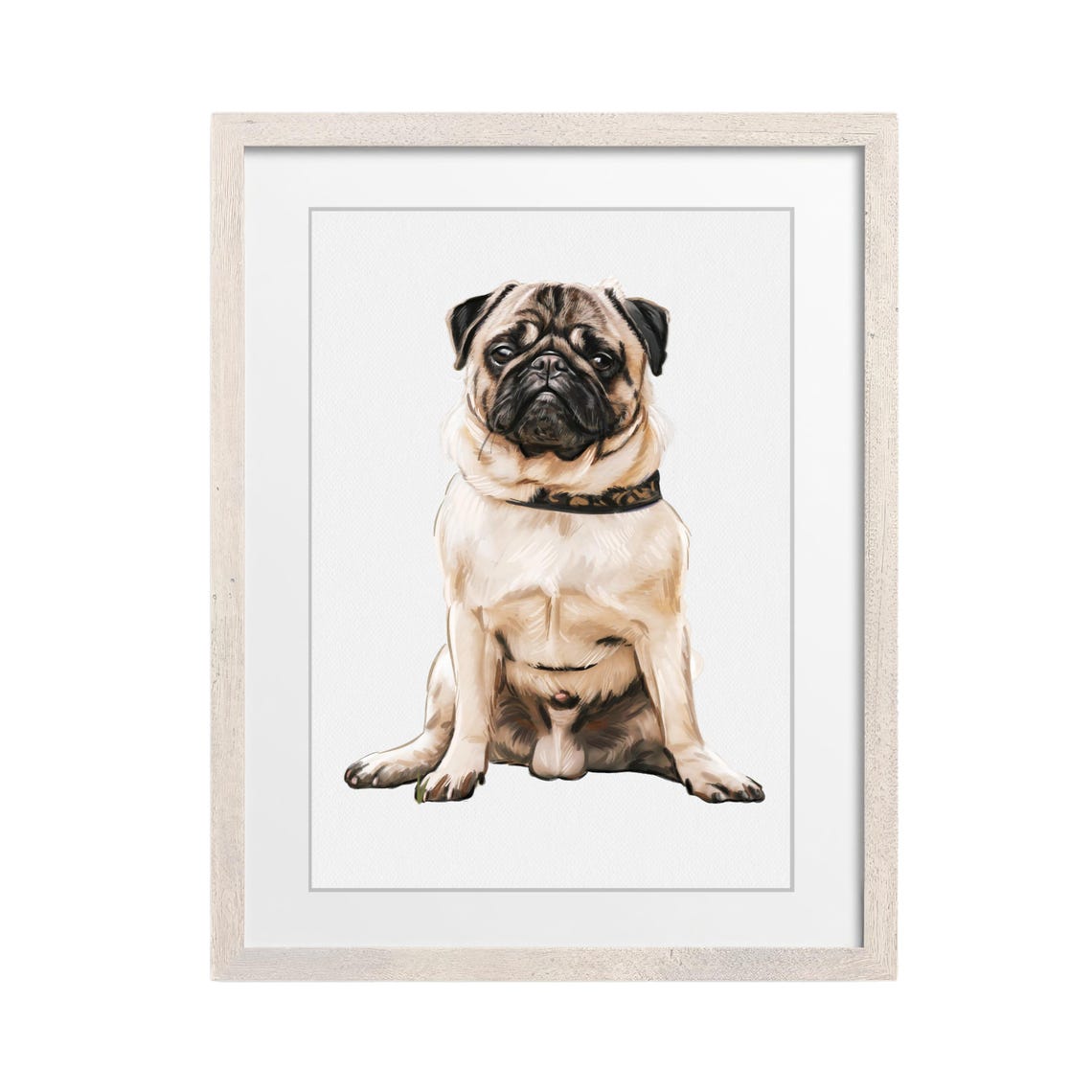 Dog Watercolor Portrait Hand Painted Dog Portrait Hand Drawn Dog Painting Pet Owner Gift Pencil Portrait Dog Dog Portrait - Image 4