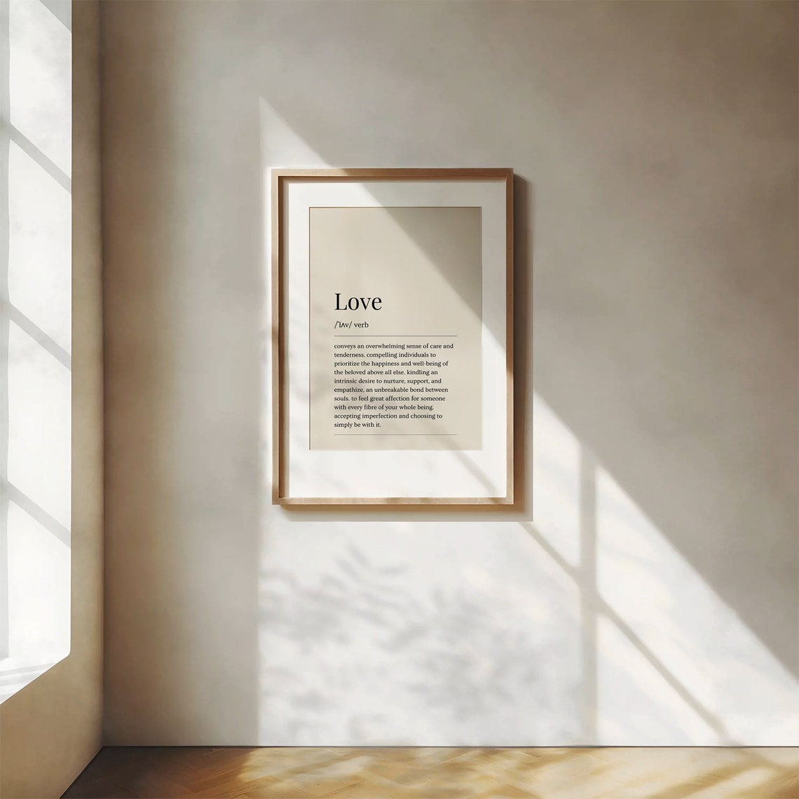 Love Dictionary Definition Cream Minimalist Typography Poster - Image 6