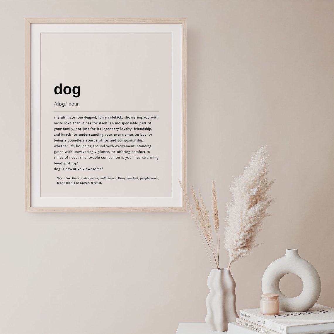 Dog Definition Print Dog Mum Definition Print Quote Poster Dog Wall Art Dog Mom Gift Dog Dad Gift Gift For Dog Owner Pet Gifts Dp01 - Image 6