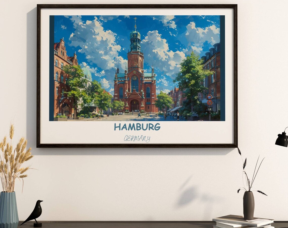 Saint Michaelis Church The Michel Sunny Hamburg Germany Poster