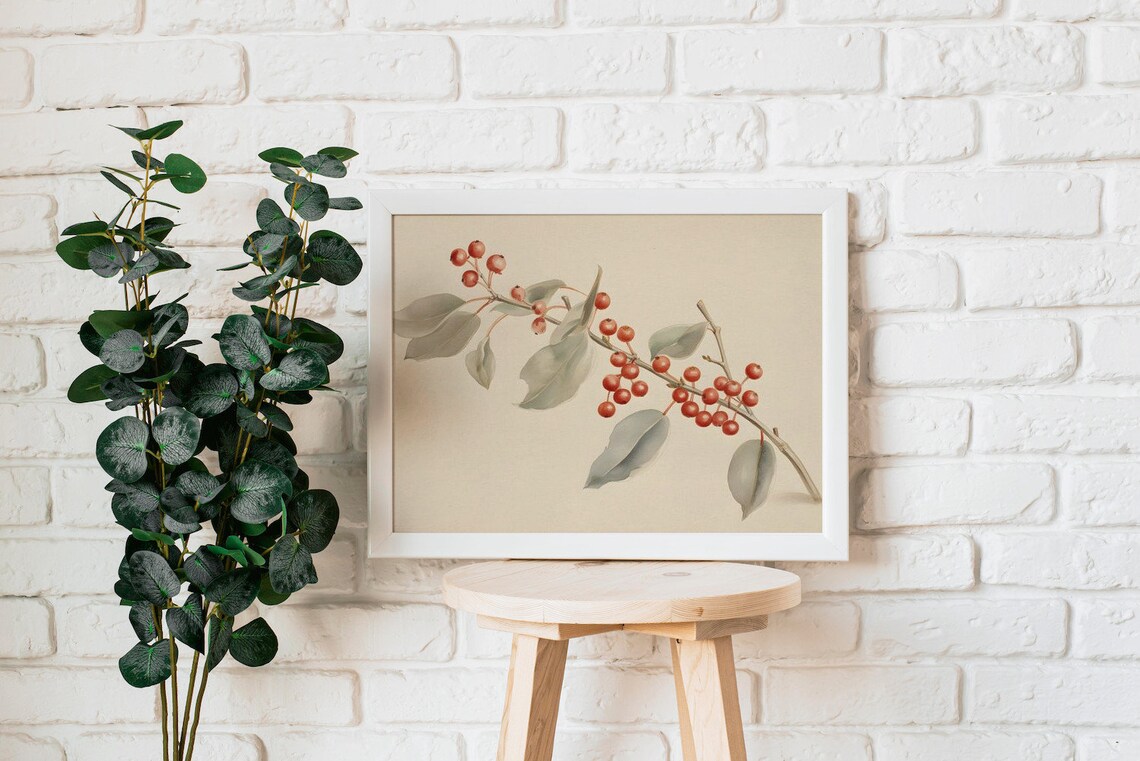 Berry Study, Vintage Botanical Art Print - Image 2