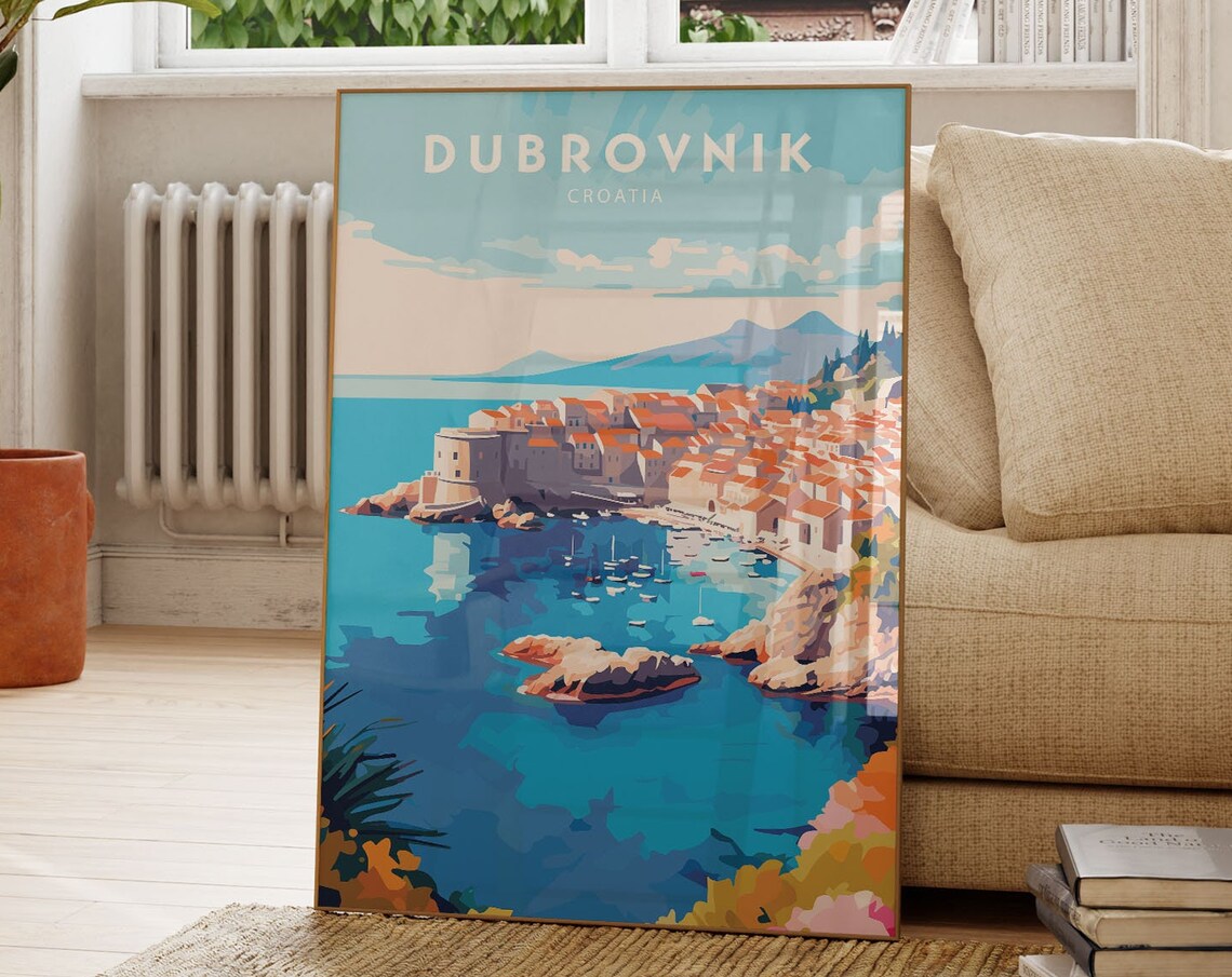 Dubrovnik Croatia Gift Travel Poster - Image 4