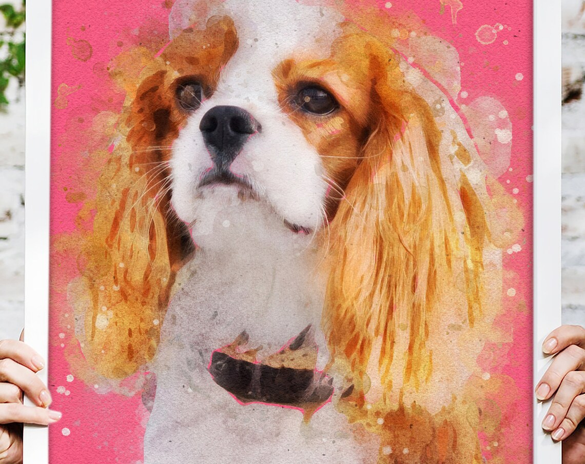 Custom Pet Portrait Art Print, Dog & Cat Memorial - Image 4