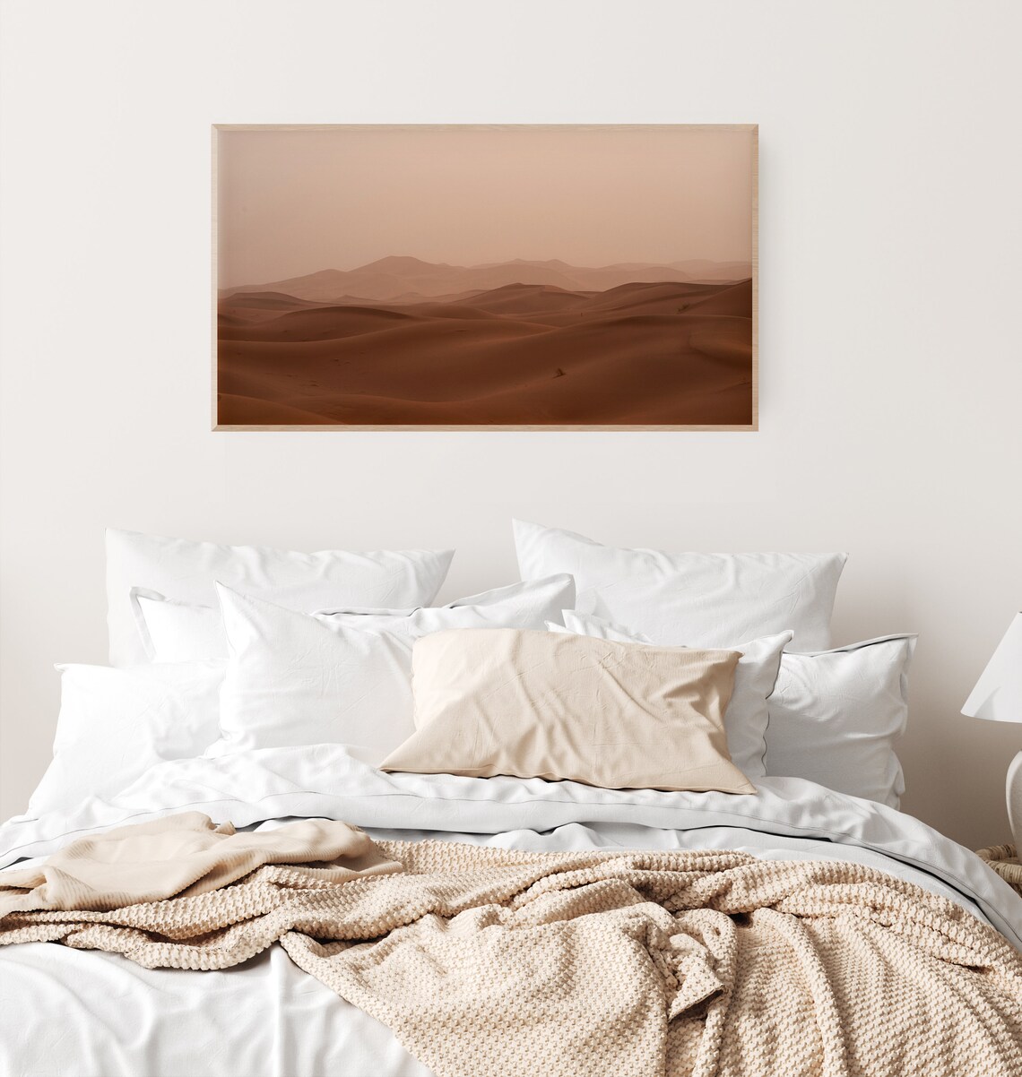Morocco Sahara Desert Dunes Earth Tone Landscape Frame Tv Art Poster - Image 2