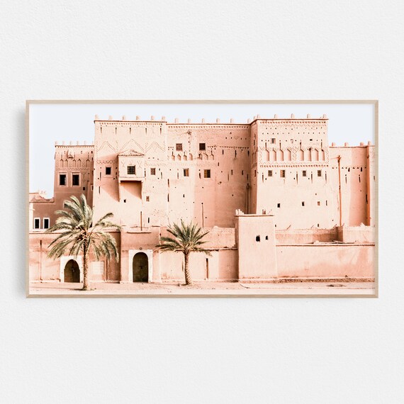 Frame Tv Art Morocco Desert Frame Tv Art Boho Frame Tv Art Blush Pink Art For Frame Tv Desert Palm Tree Art Frame Tv