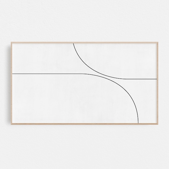 Frame Tv Art Minimal Line Art Black And White Art Minimal Print Frame Tv Art Print For Tv Instant