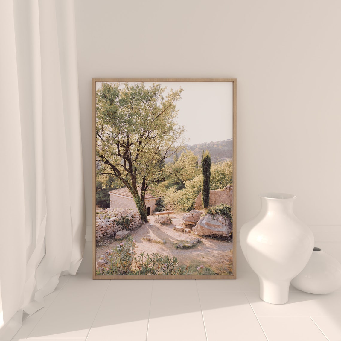 France Print Provence Print French Village Print Mediterranean Art France Wall Art South Of France Print - Image 3