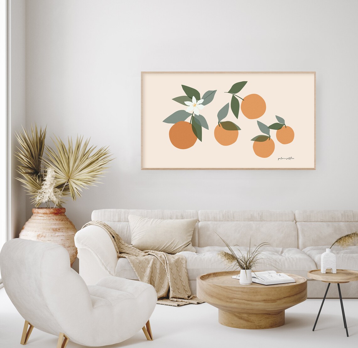 Botanical Fruit Market Abstract Art Print - Image 2