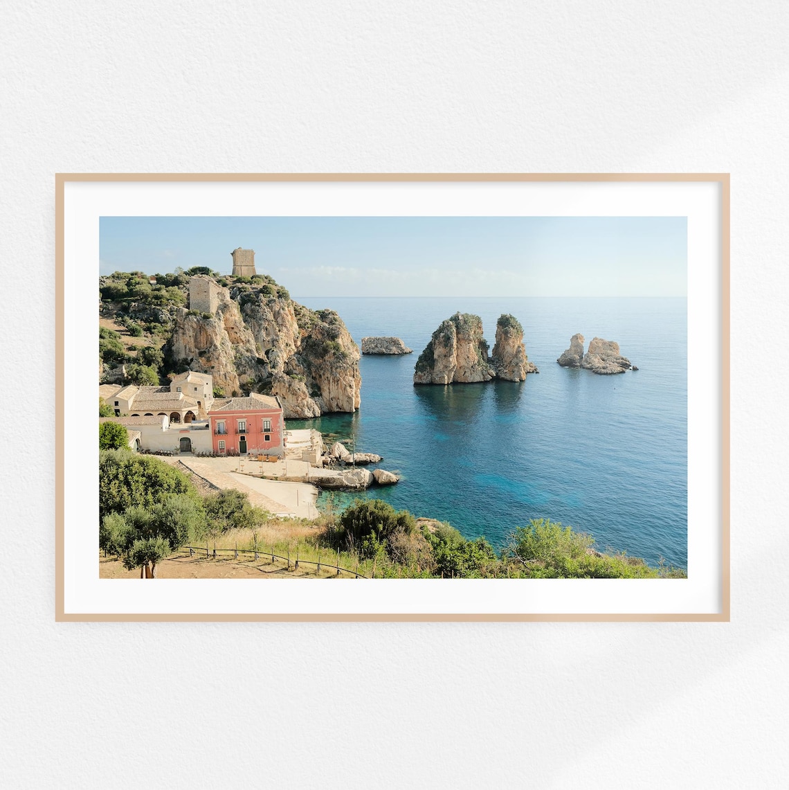 Tonnara Di Scopello Sicily Travel Poster