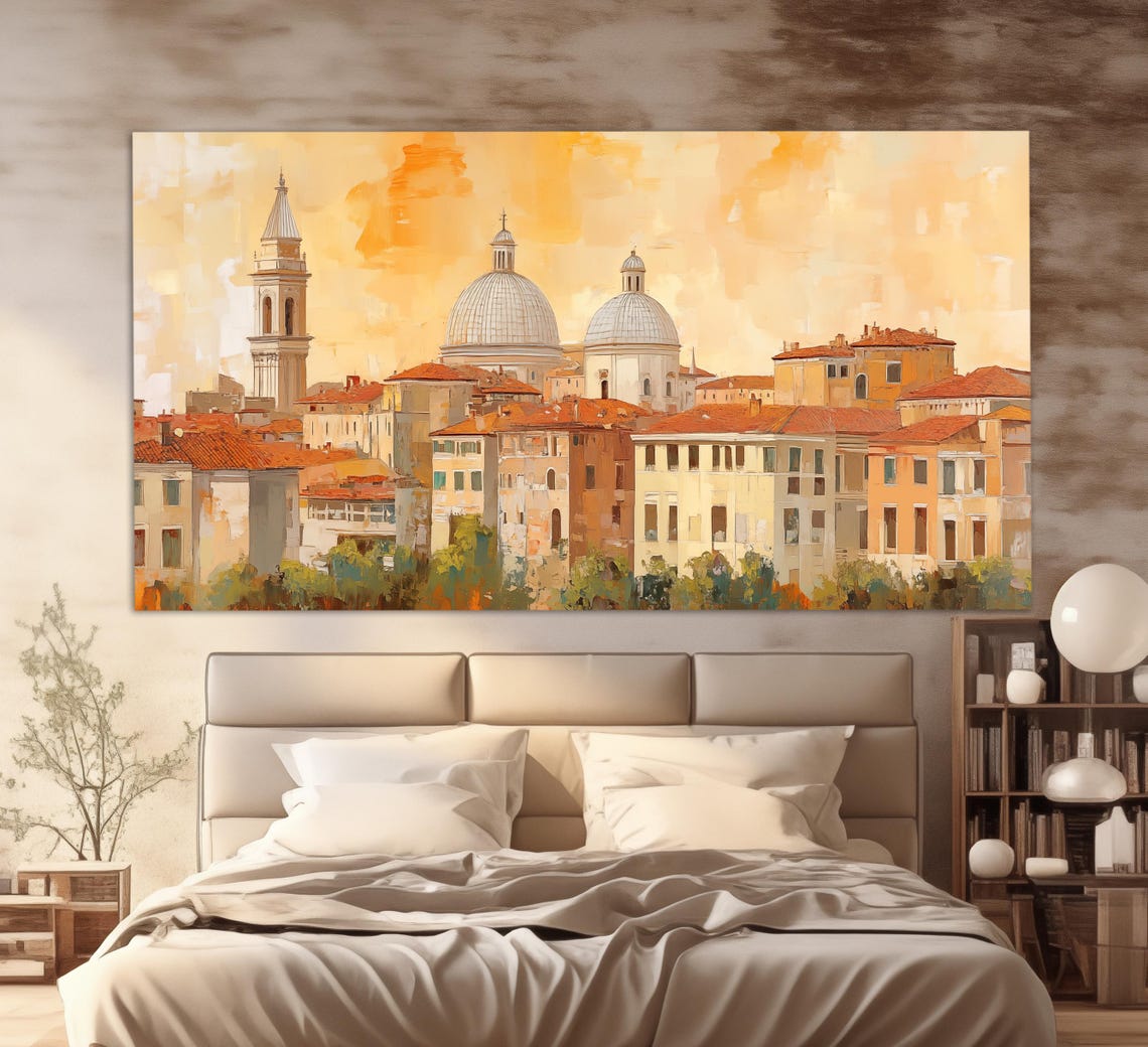 Retro Style Padua Print Padua Painting Abstract Padua Wall Art Italy Painting Italy Art Padua Skyline Padua Poster