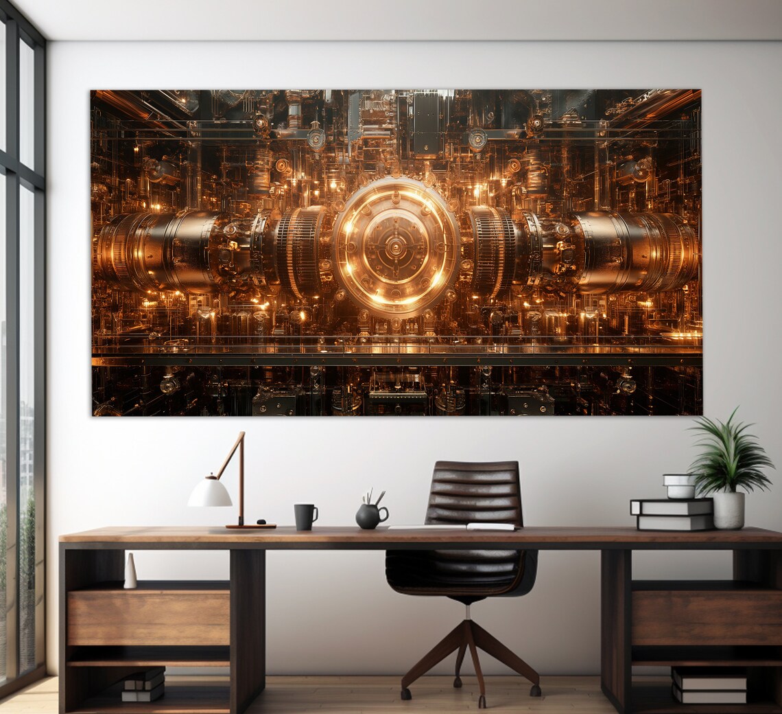 Industrial Nuclear Physics Art Print, Abstract