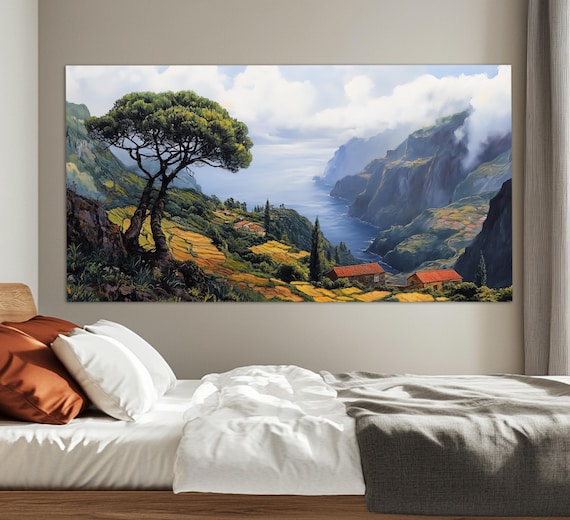 Misty Madeira, Portugal Scenic Travel Poster