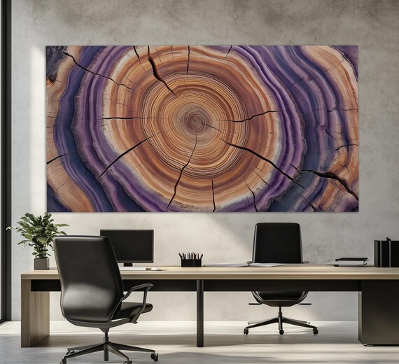 Abstract Tree Texture Print Tree Rings Print Soft Tones Wood Tones Wall Art Wood Wall Art Bedroom Wall Decor Tree Cut