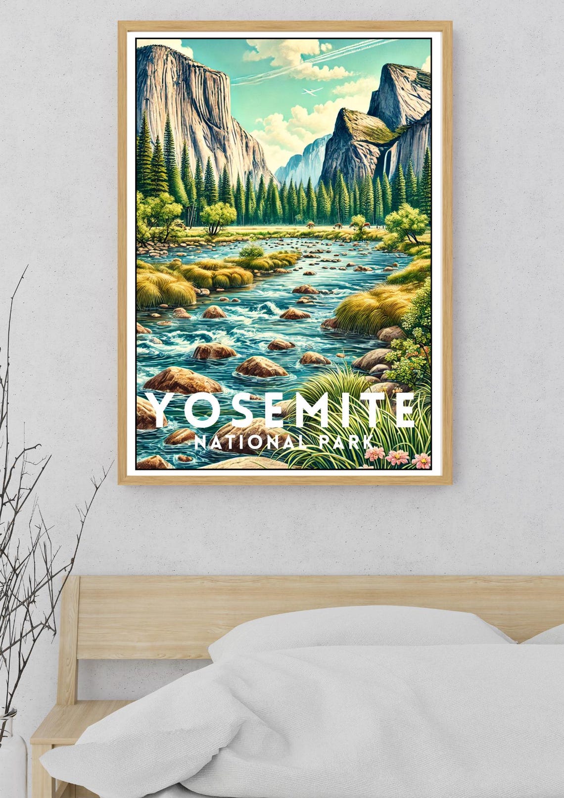 Yosemite National Park El Capitan Valley River Vintage Travel Poster - Image 5
