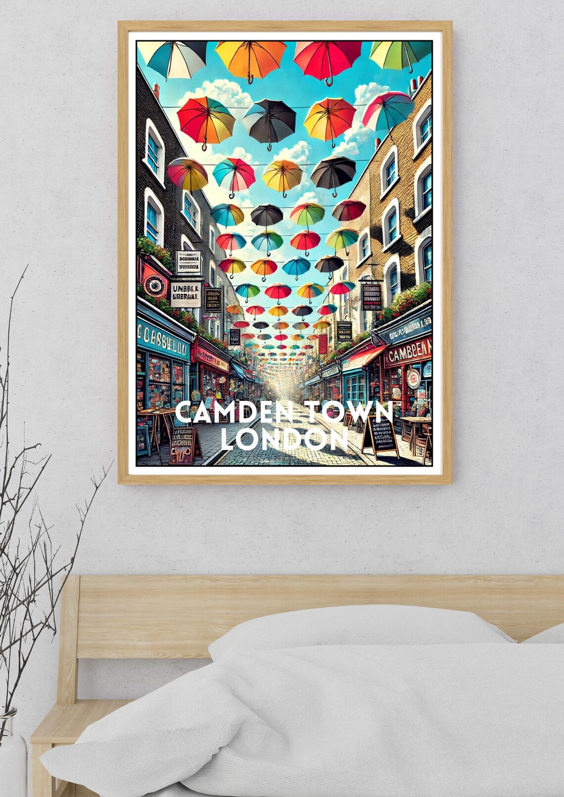Camden Market Vintage London Travel Poster - Image 5