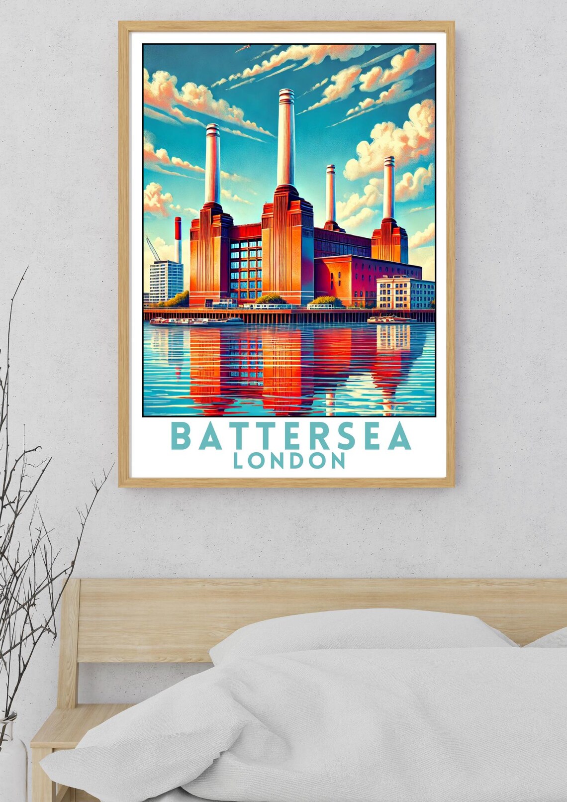 Battersea Powerstation Travel Poster, London - Image 5