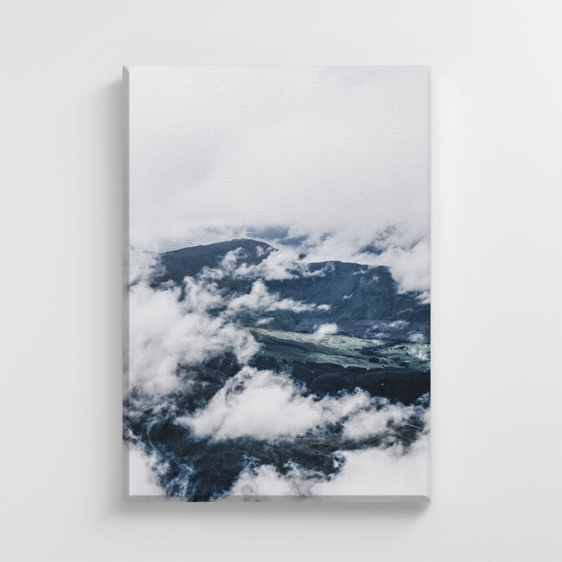 Cloudy Mountains Landscape, Stylish Home Decor